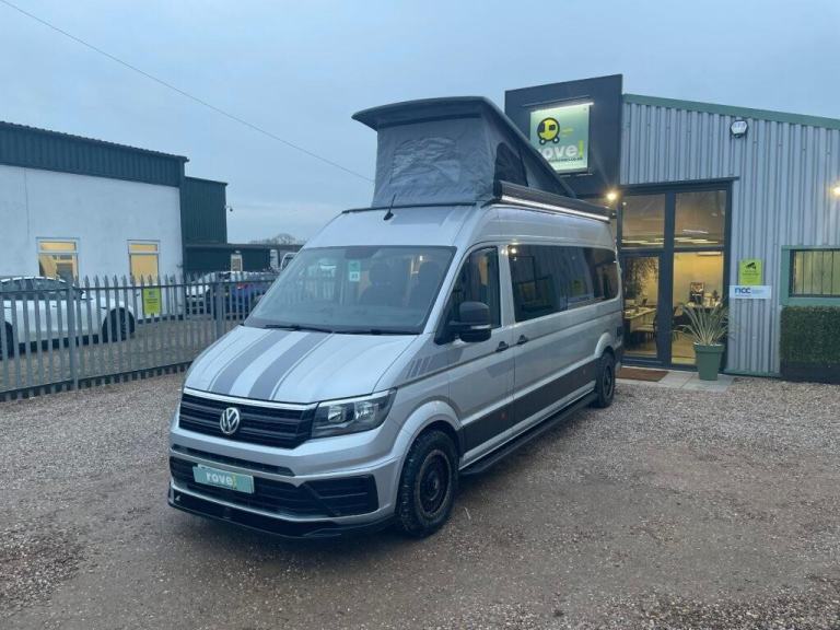 Volkswagen Crafter 4 Berth 4 Belt End lounge Campervan pop top