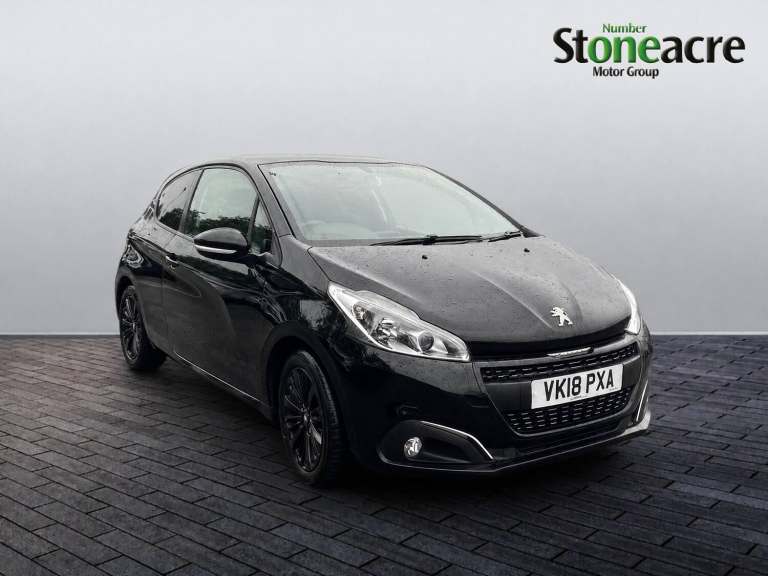 2018 Peugeot 208 1.2 PureTech Black Edition Euro 6 3dr HATCHBACK Petrol Manual