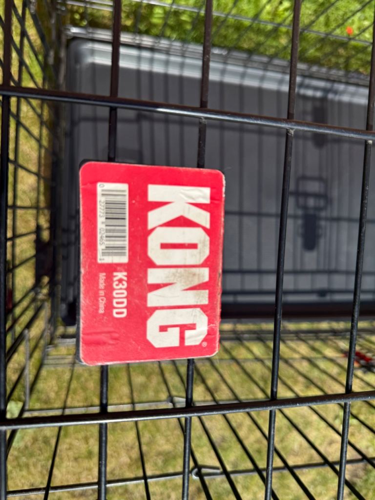 KONG Ultra-Strong Two Door Crate Secure Folding Dog Crate Medium