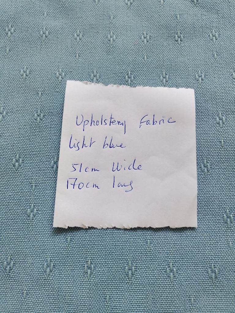 Light Blue Upholstery Fabric – 51cm x 170cm