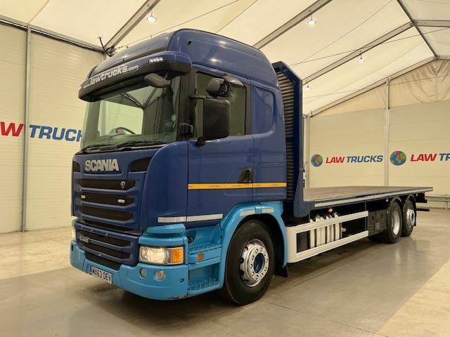 Scania G440 PDE 6x2 Rear Lift Sleeper Cab Flatbed