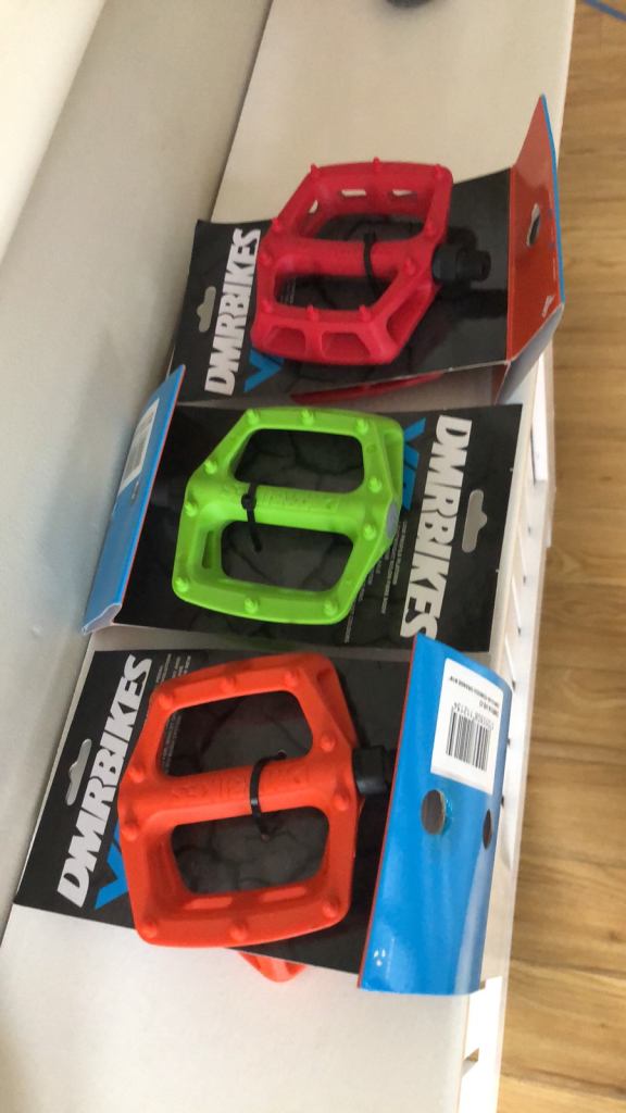 image for Brand new DMR bike pedals with spikes various colours
