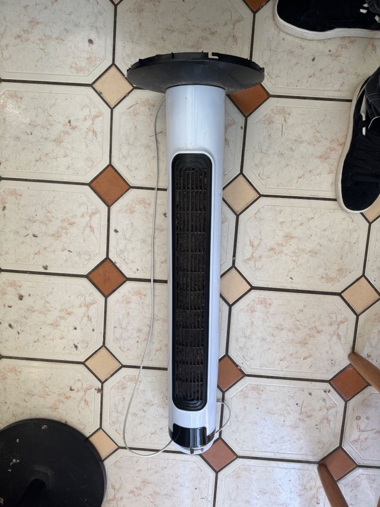 Tall house cooling fan