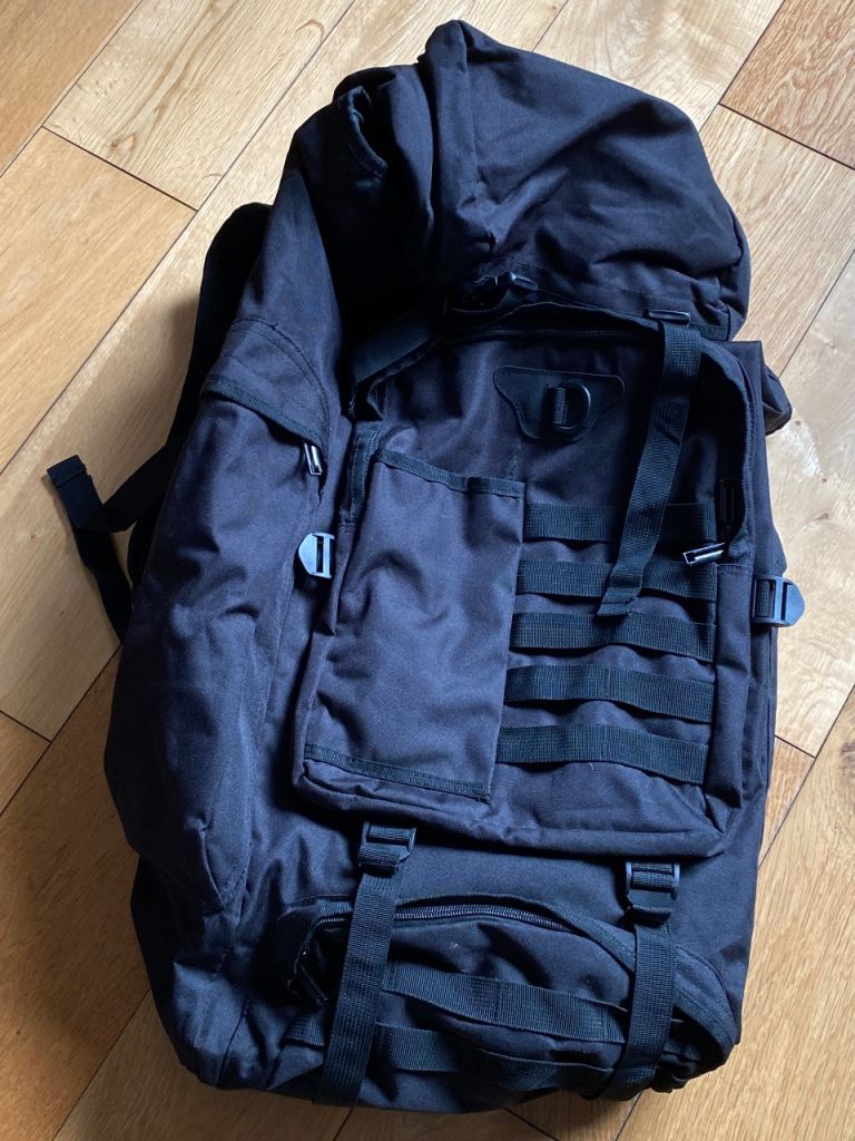 Black Rucksack Backpack – Good Condition