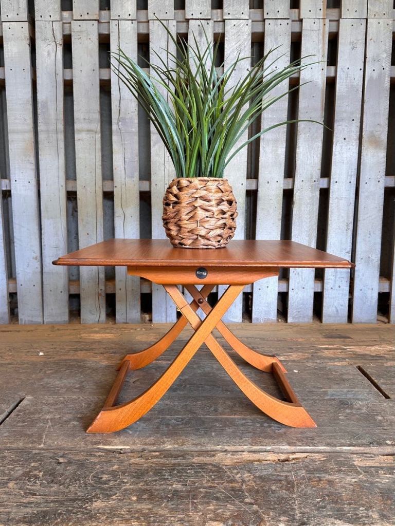 Myer teak coffee / side folding table vintage retro mid century 
