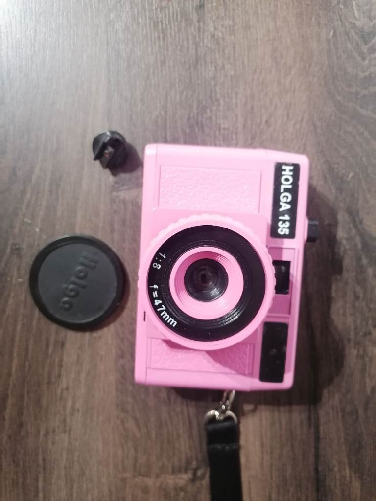Holga pink film camera 