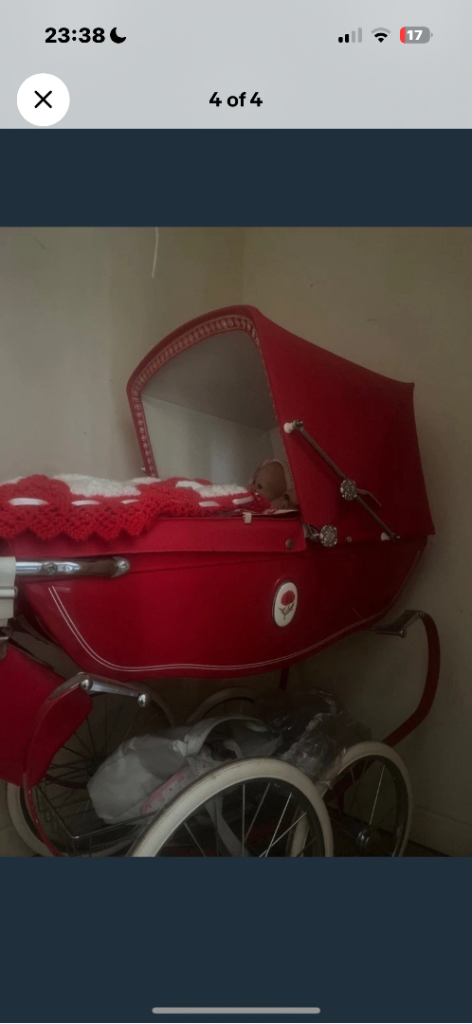 Silver cross dolls pram 