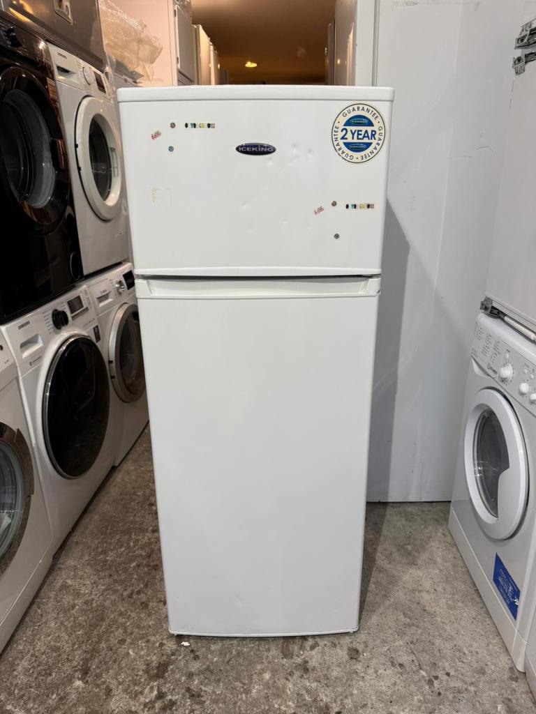 Iceking White Colour Freestanding Fridge Freezer With Free Delivery 🚚 