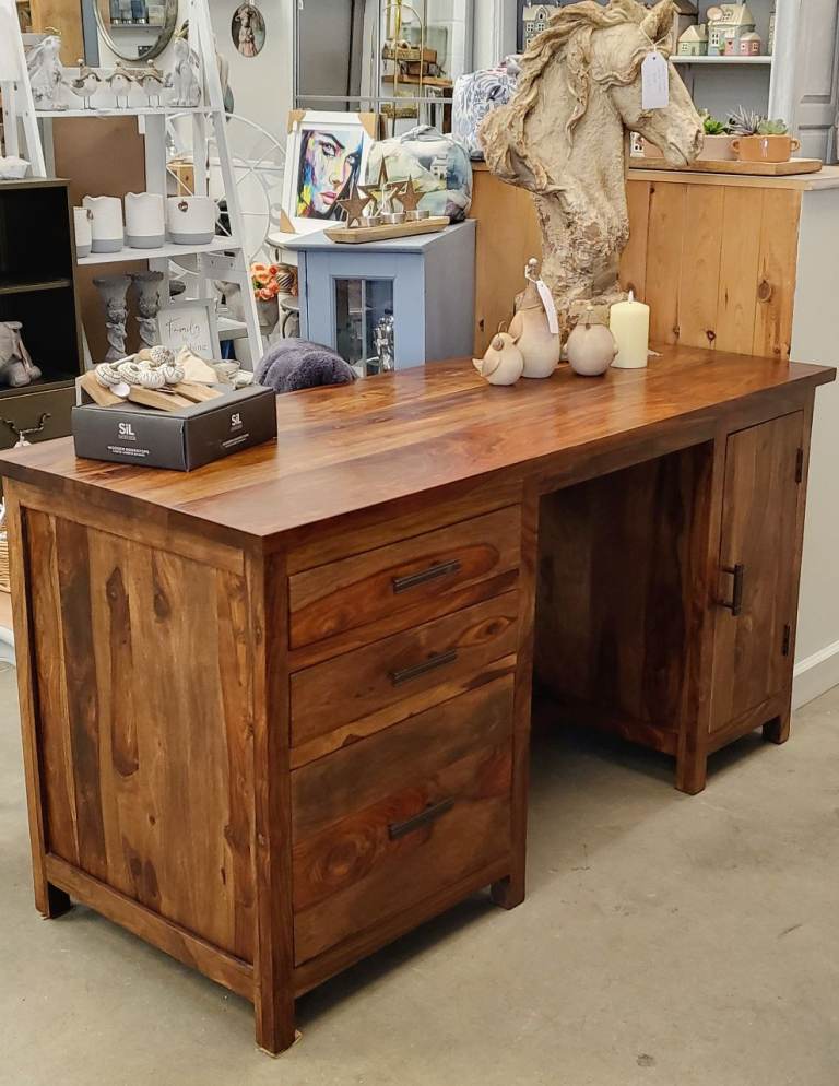 Solid Indian hardwood desk