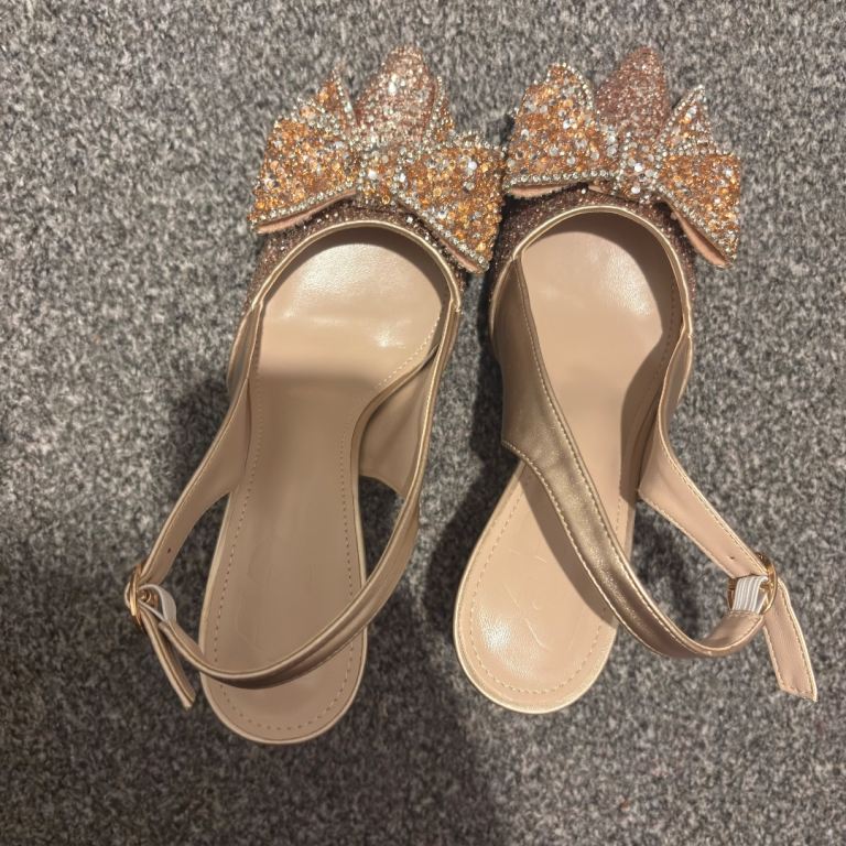 Sparkly kitten heels