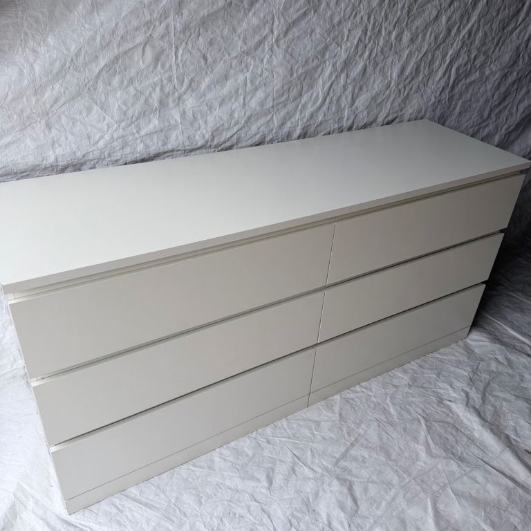 Ikea White chest of drawers full price £60 Delivery available 