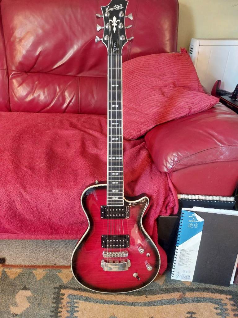 Hagstrom Ultra Swede Electric Guitar - Red Burst, Good Condition