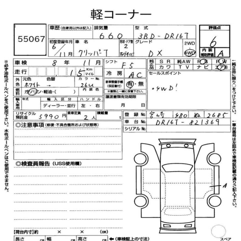 Nissan clipper 660 cc dx 4wd mini pick up only 9 miles japanese import 2024