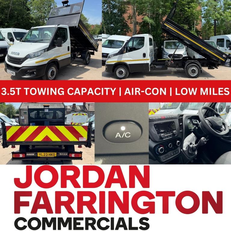 2023 IVECO DAILY RWD SRW SINGLE CAB STEEL BODY TIPPER WITH AIR-CON + CRUISE