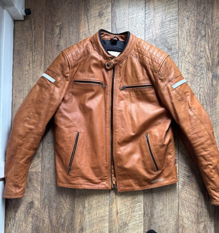 Richa Vintage Line Leather Motorcycle Jacket