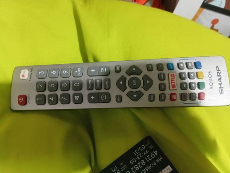 Tv and remote