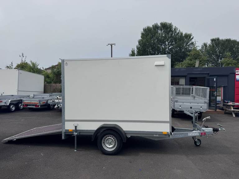 Brand New 8ft x 5ft x 6ft Single Axle Box Trailer With Ramp 1300KG Braked