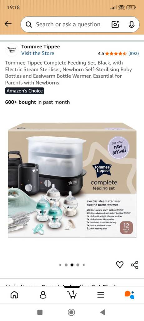 Tommee Tippee Complete Feeding Set - New & Unused