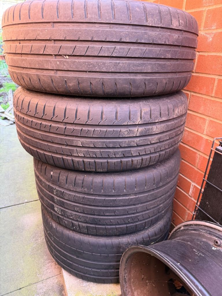 19” Multi‑Spoke Alloys 5x112 – Need TLC – Mixed Tyres – Please Read