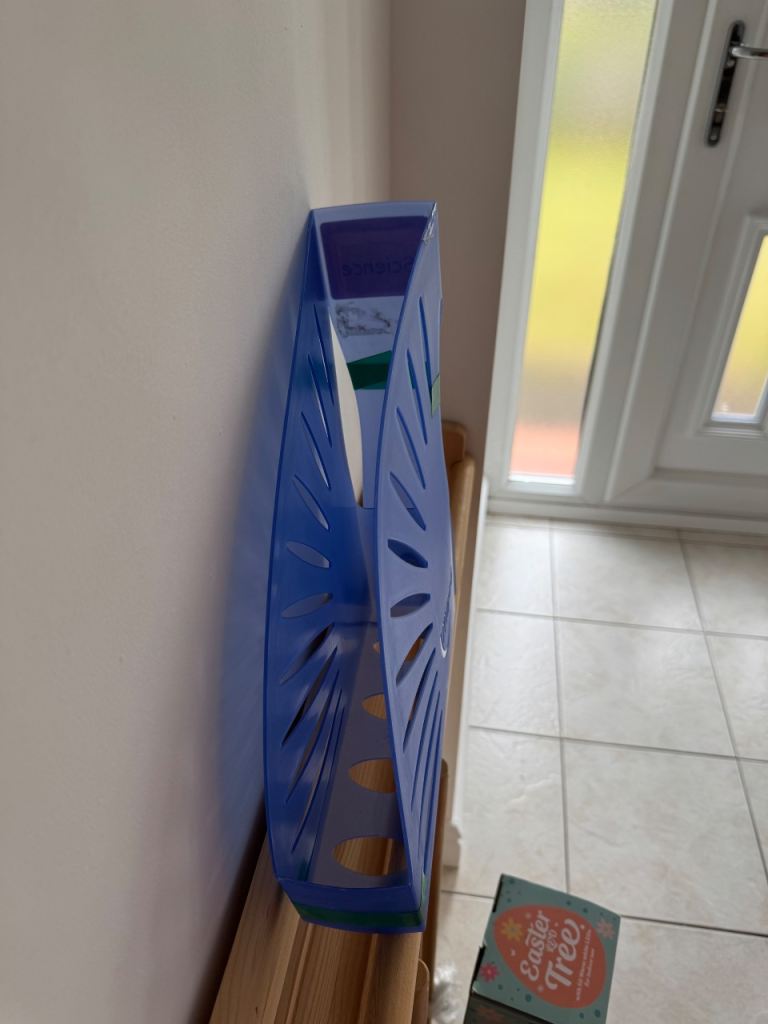 Blue Plastic Storage Unit for Books or Files x 16 