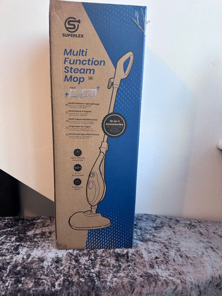 SUPERLEX Multi Function Steam Mop – New, Unopened
