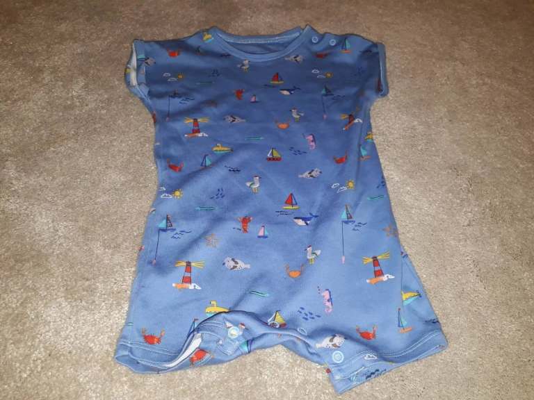 Next Baby Blue Coloured Sea Theme T-Shirt (6-9 months boys)