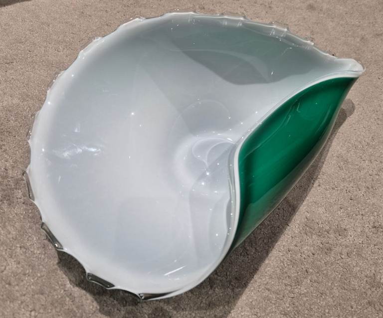 Hand made Conch Shell Glass Bowl