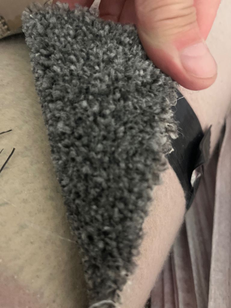 Grey Large carpet remnant never used 