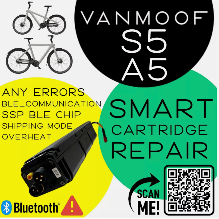🚲 ORIGINAL VanMoof S5 A5 Smart Cartridge Repair. Overheat Issues. WRNTY: 90days