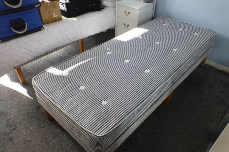 Two Caravan Single Beds with Mattresses – Good Condition