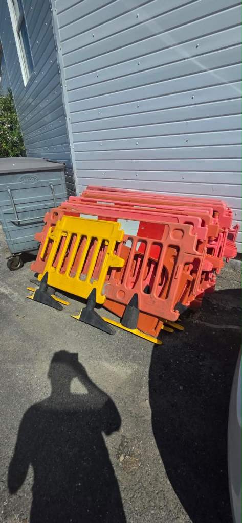 Stack of Road Barriers / Fencing – Good Condition