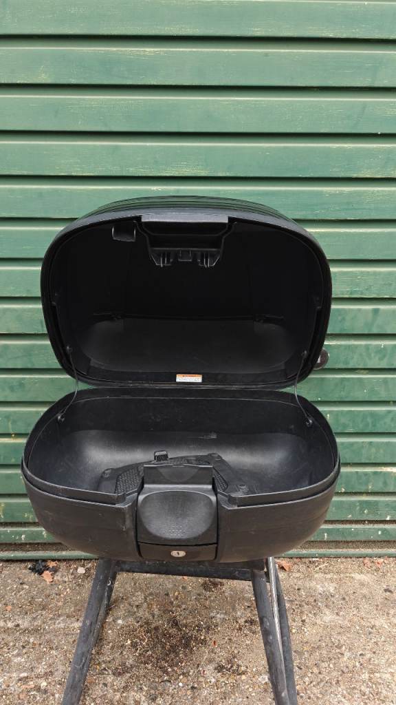 Universal Motorcycle Scooter Top Box with Backrest & Base Plate