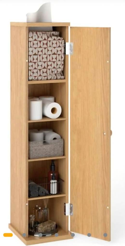 Costway compact toilet tissue storage tower