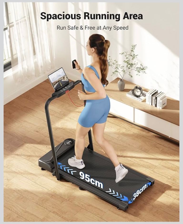 THERUN Folding Treadmill for Home