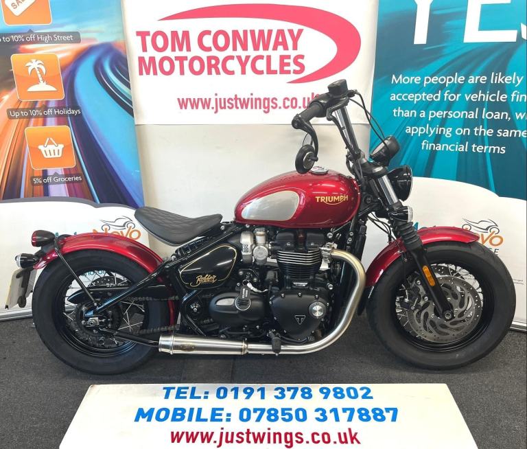 TRIUMPH BOBBER 1200 "GOLD LINE", 2022(22), 1 OWNER, 9,887 MILES, STUNNING, £9495