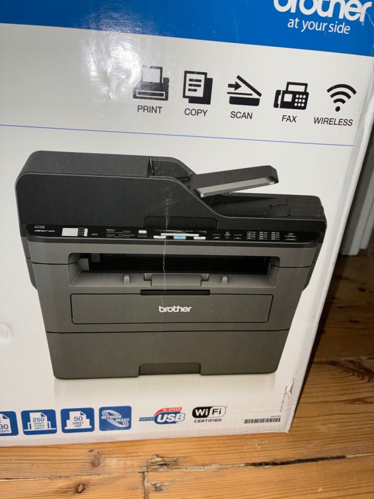 Brother MFC-L2710DW Mono Laser Printer – Brand New