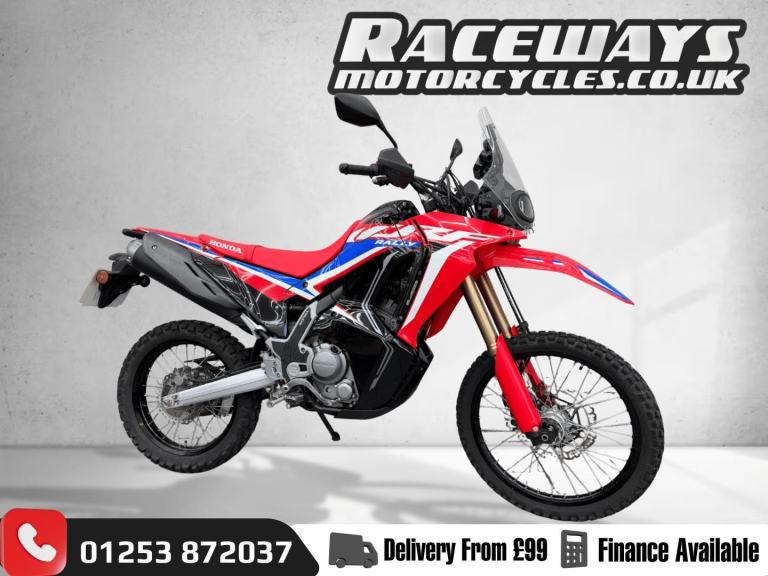 HONDA CRF300 RALLY 2022 22 REG 3,113 MILES RED USED MOTORYCLE 286CC