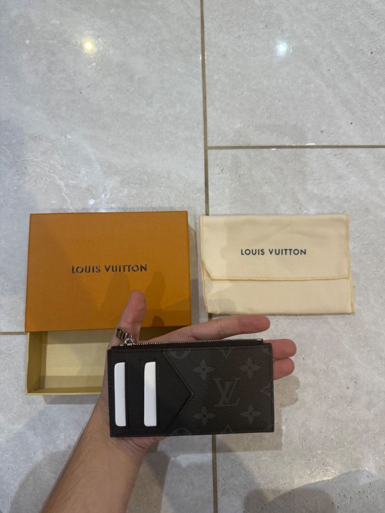Louis Vuitton Coin Card Holder - Taigarama Black - New W/Box - Unwanted Gift 