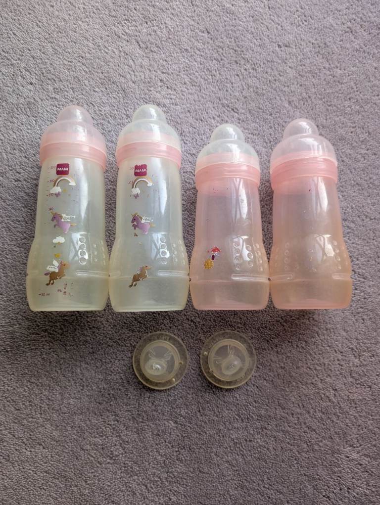 4x MAM Easy Active Baby Bottles (2 x 270ml) and (2 x 330ml)