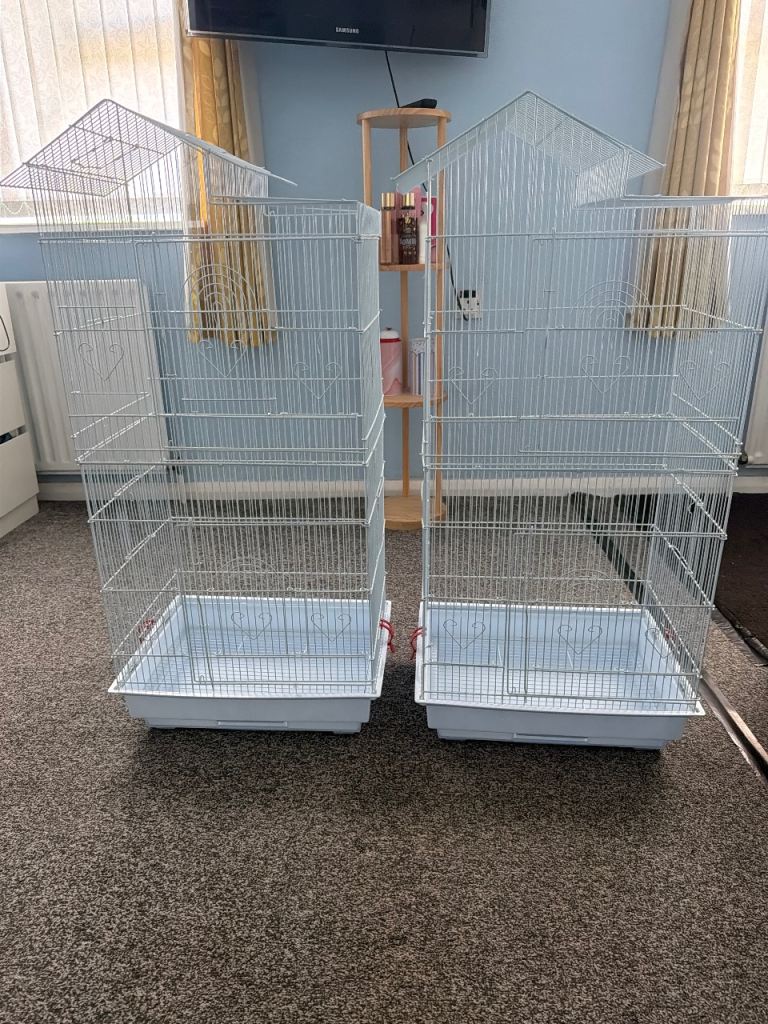 2 bird cages