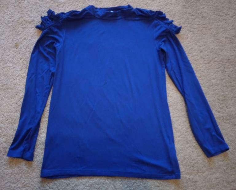 Marks & Spencer Girls Blue Cold Shoulder Long Sleeved Top 13-14 Years