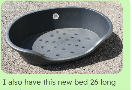 large plastic Dog bed