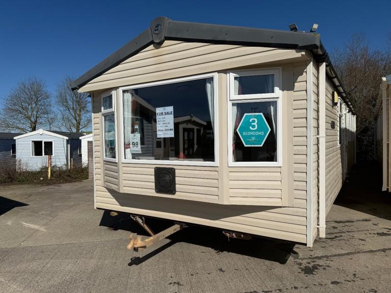 3 Bed Swift Static Caravan - DG + CH - Offsite - Free Delivery up to 150 miles