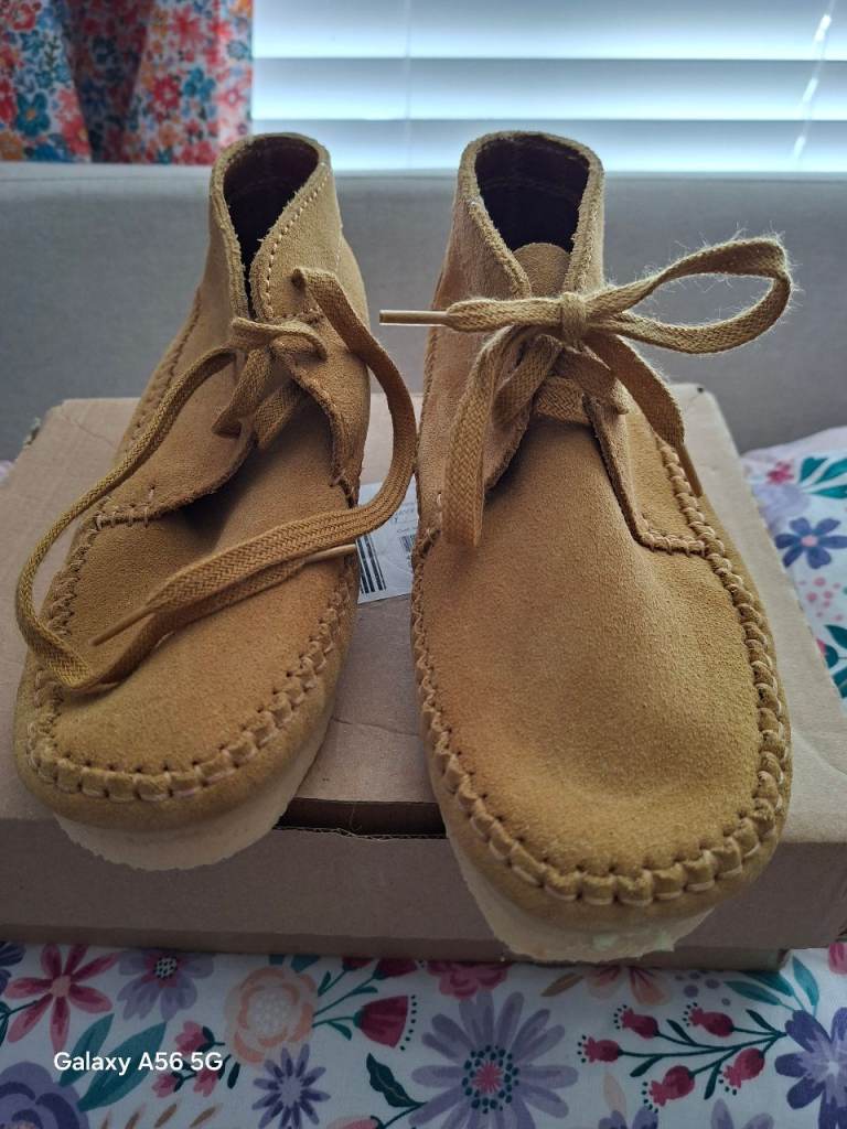 Suede boots from Clarks