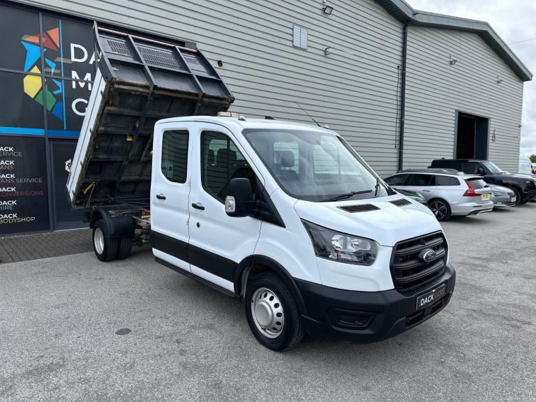 74 Reg Ford Transit L3 170ps, RWD, Double Cab, One Stop, Alloy Tipper, Air-Con