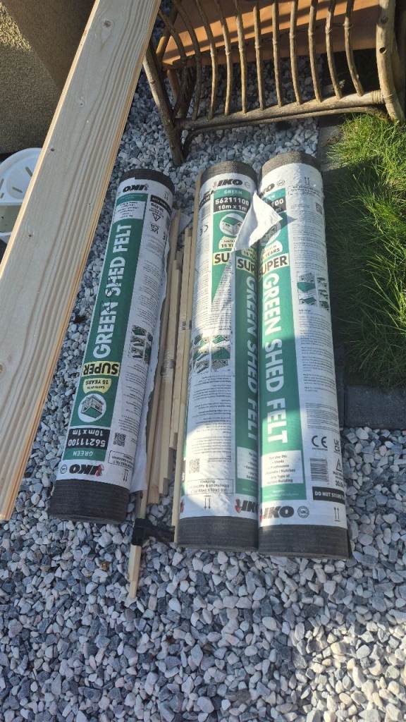 Green shed felt 10M X 1M X3