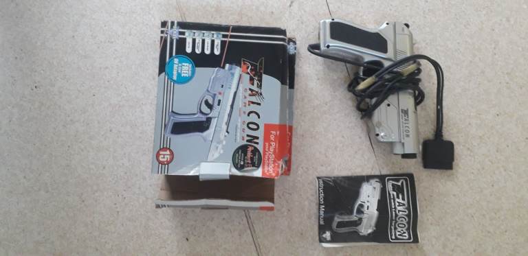 Falcon Light Gun for PlayStation 1/2 - Good Condition
