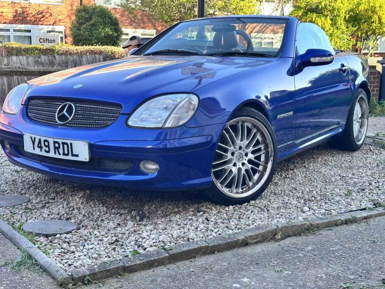 2001 Semi Automatic. Mercedes SLK 230 Facelift – Low 57k Miles –Linarite Blue - ULEZ Compliant