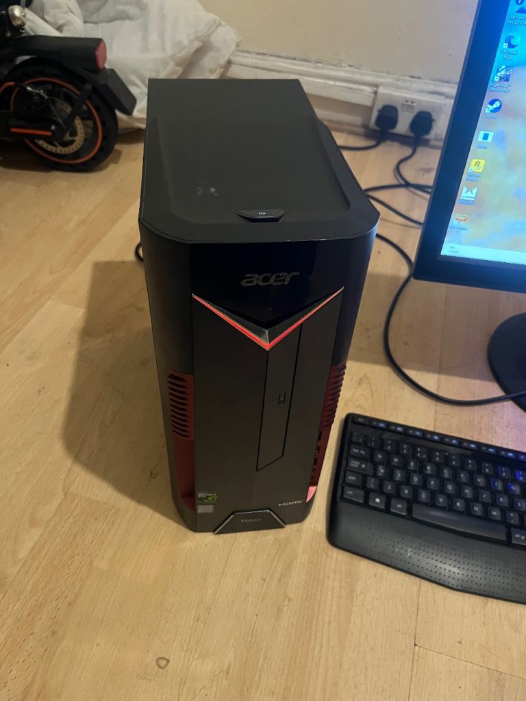acer gaming pc setup