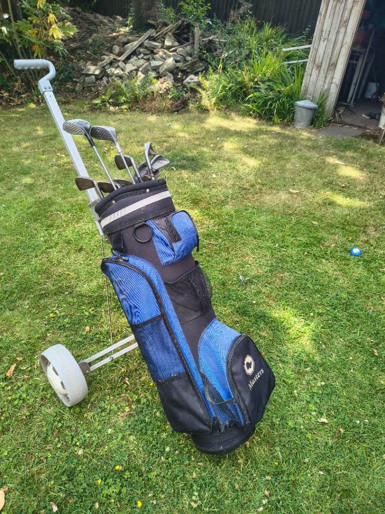 Complete Golf Club Set with Bag and Trolley